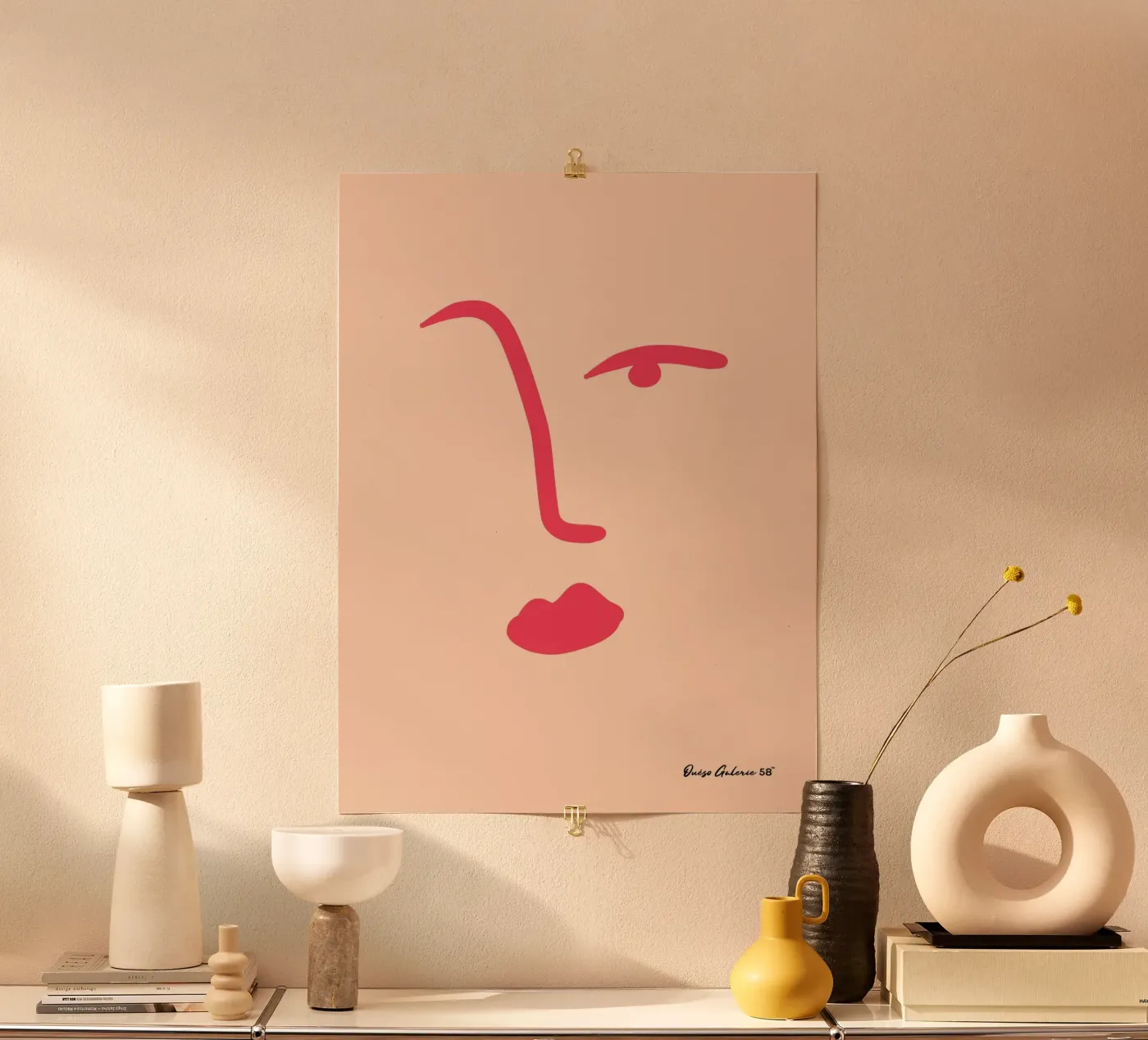 Floating Shapes Poster von Mike Leymi