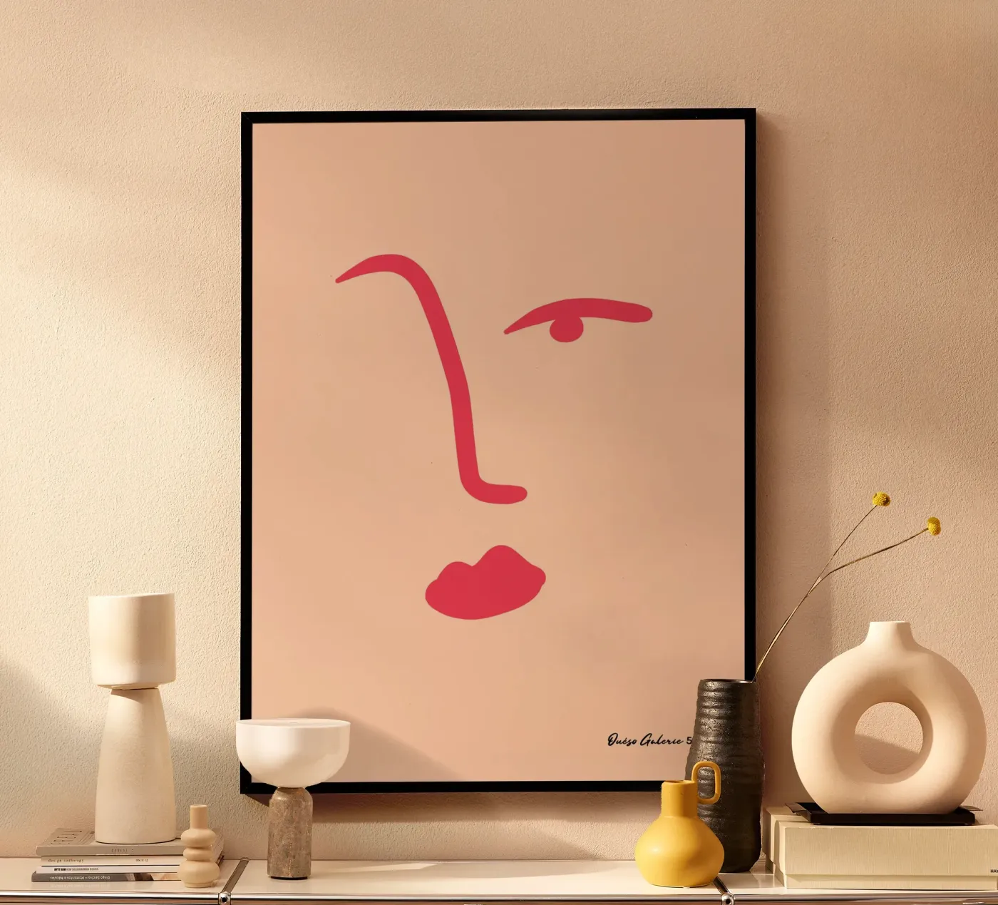 Floating Shapes Poster von Mike Leymi