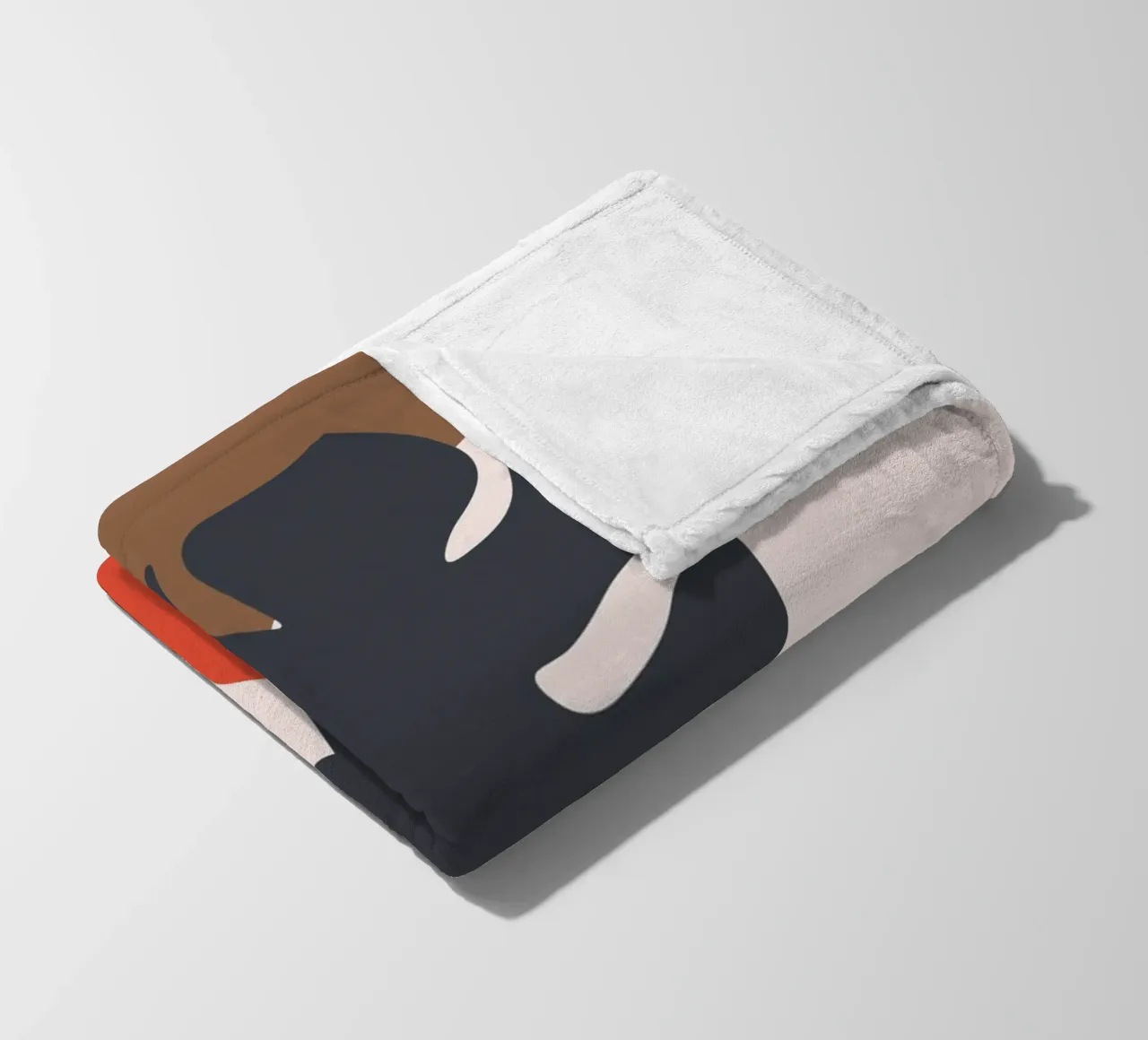 Monstera black fleece blanket by LisaArtes