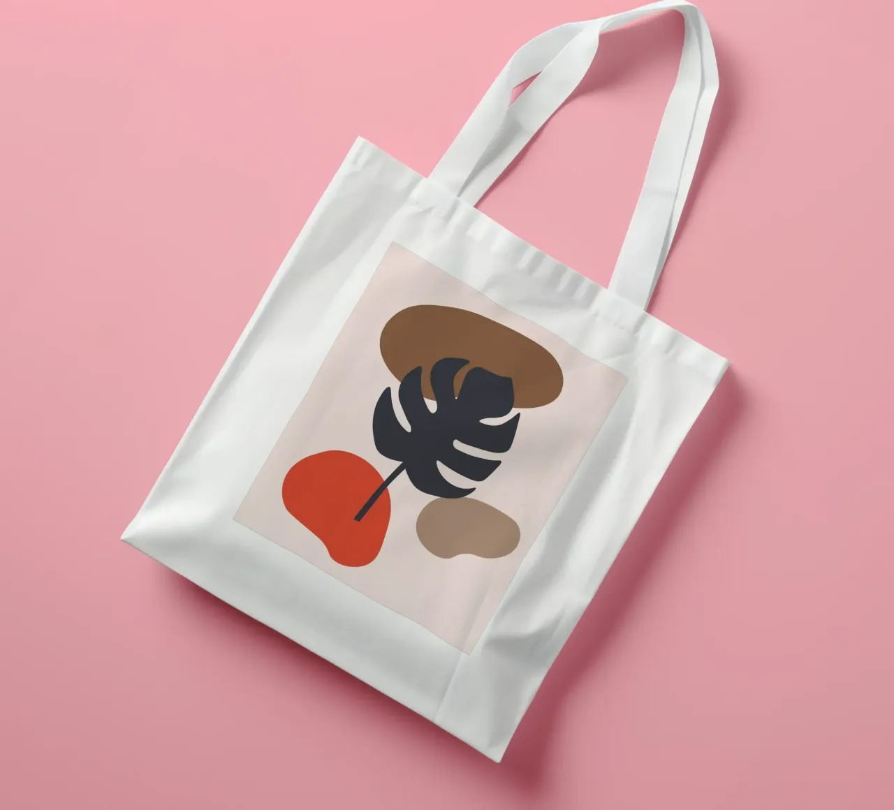 Monstera black borsa in juta da LisaArtes