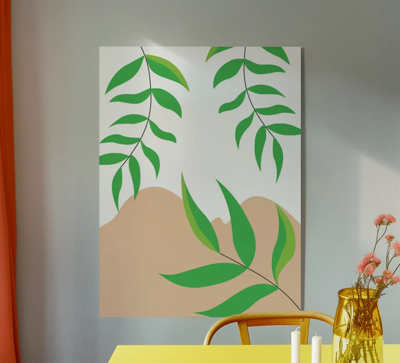 Pending thin branches acryl van LisaArtes