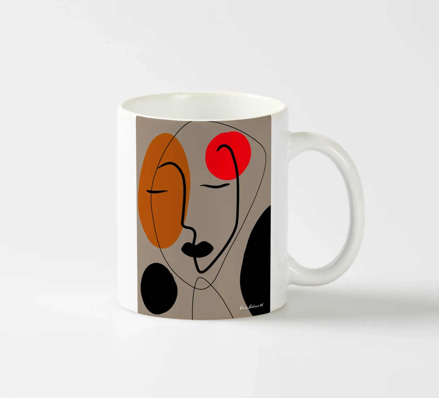 Paper Dance ceramic mug by Mike Leymi