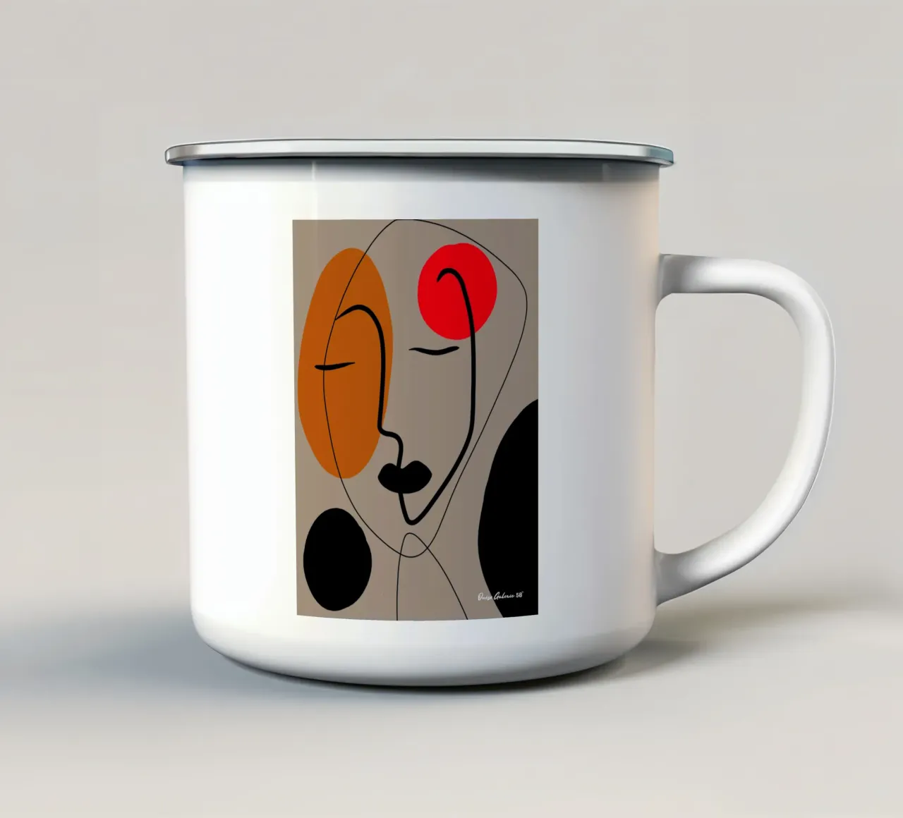 Paper Dance tazza in smalto da Mike Leymi