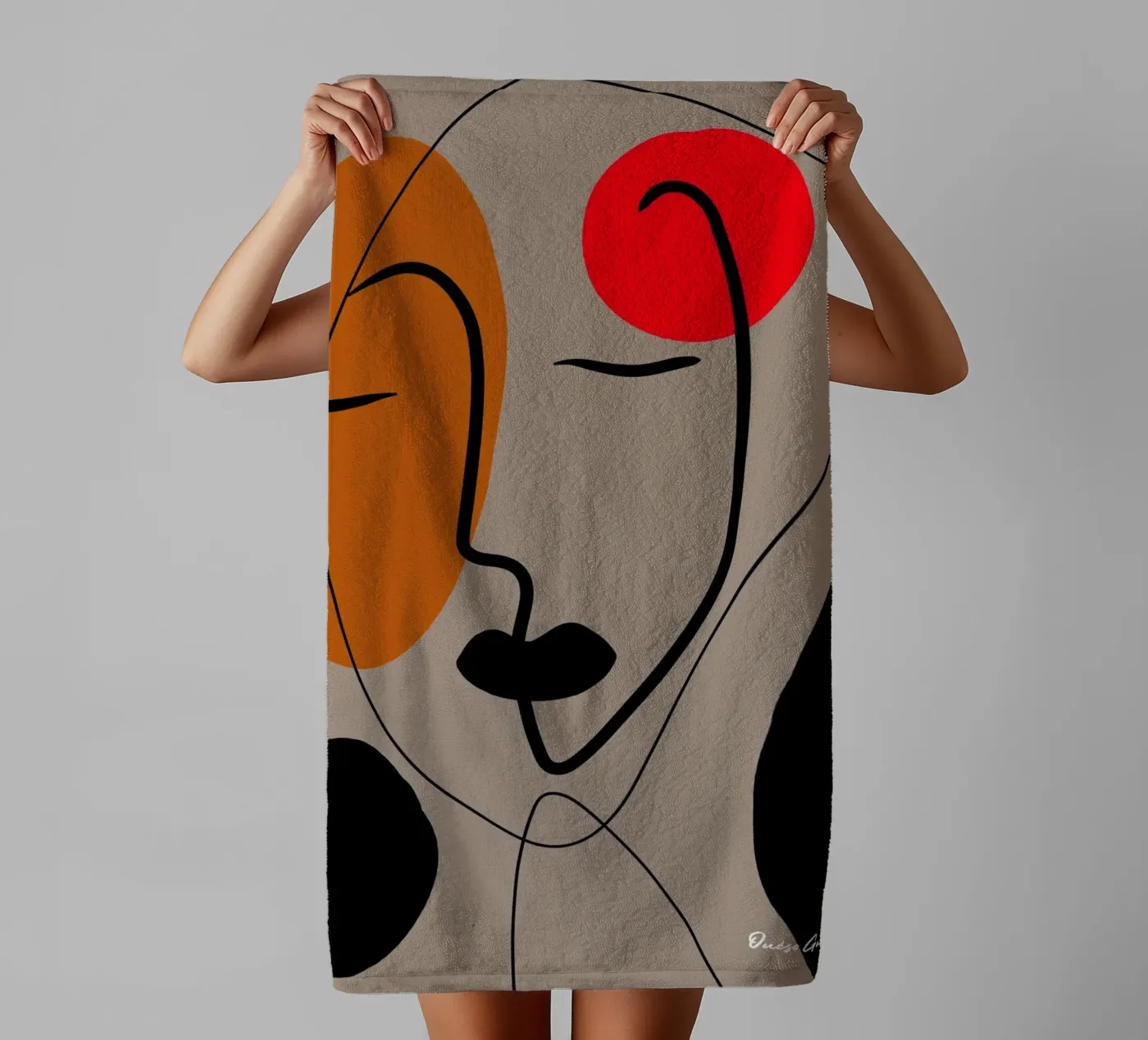 Paper Dance towel by Mike Leymi