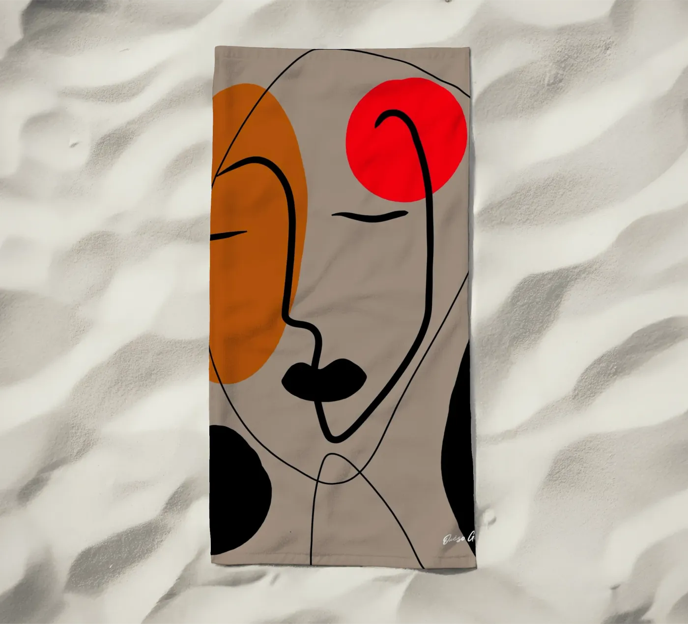 Paper Dance beach towel by Mike Leymi
