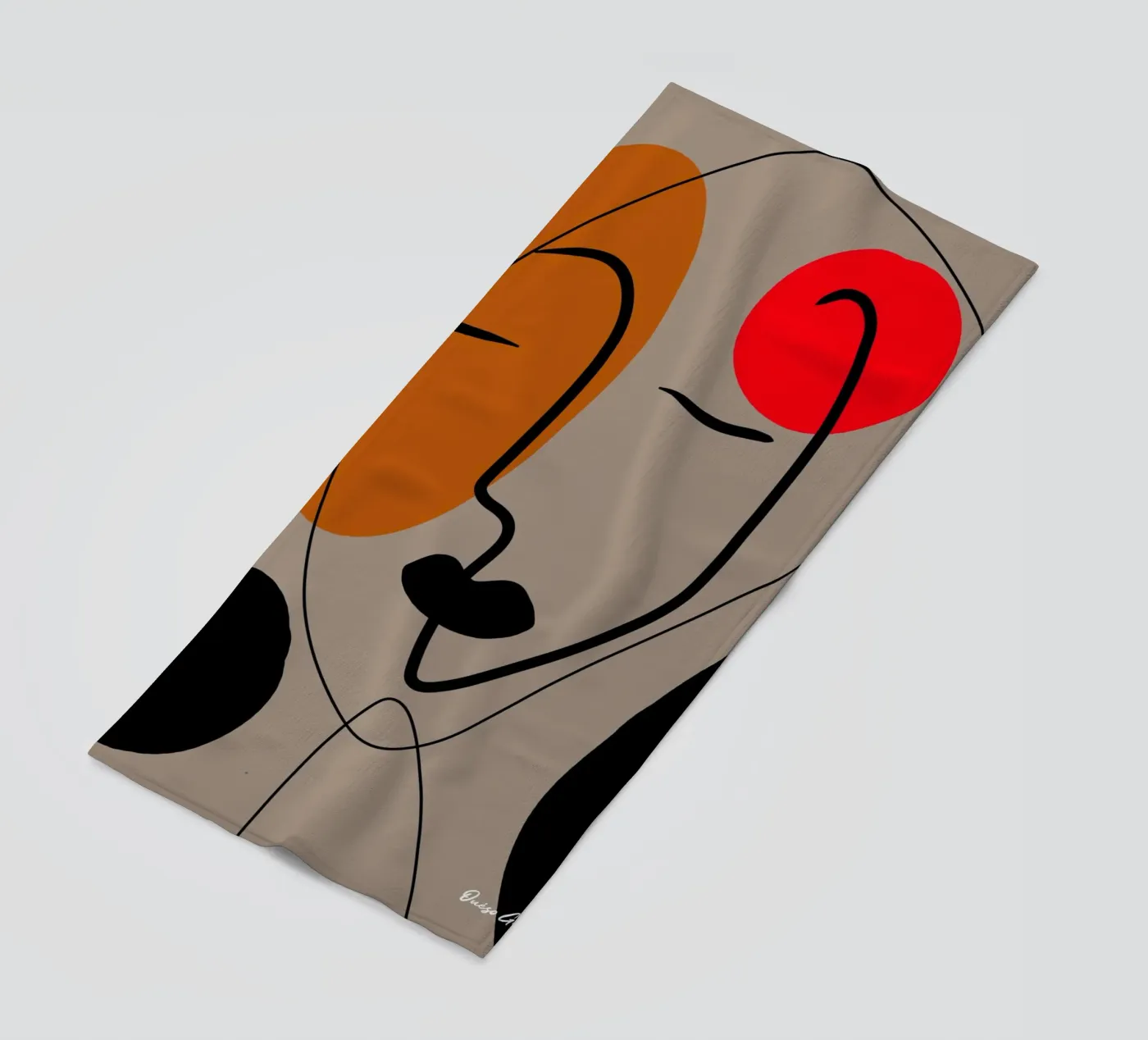 Paper Dance beach towel by Mike Leymi