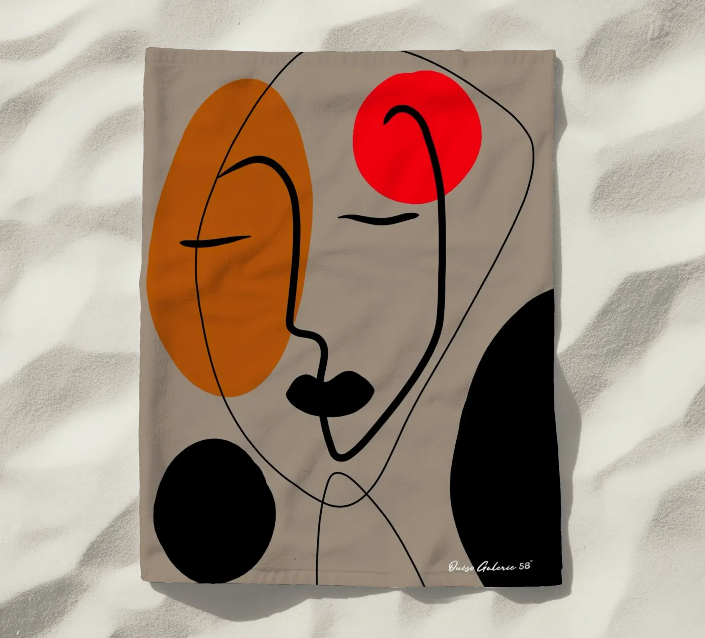 Paper Dance beach towel by Mike Leymi