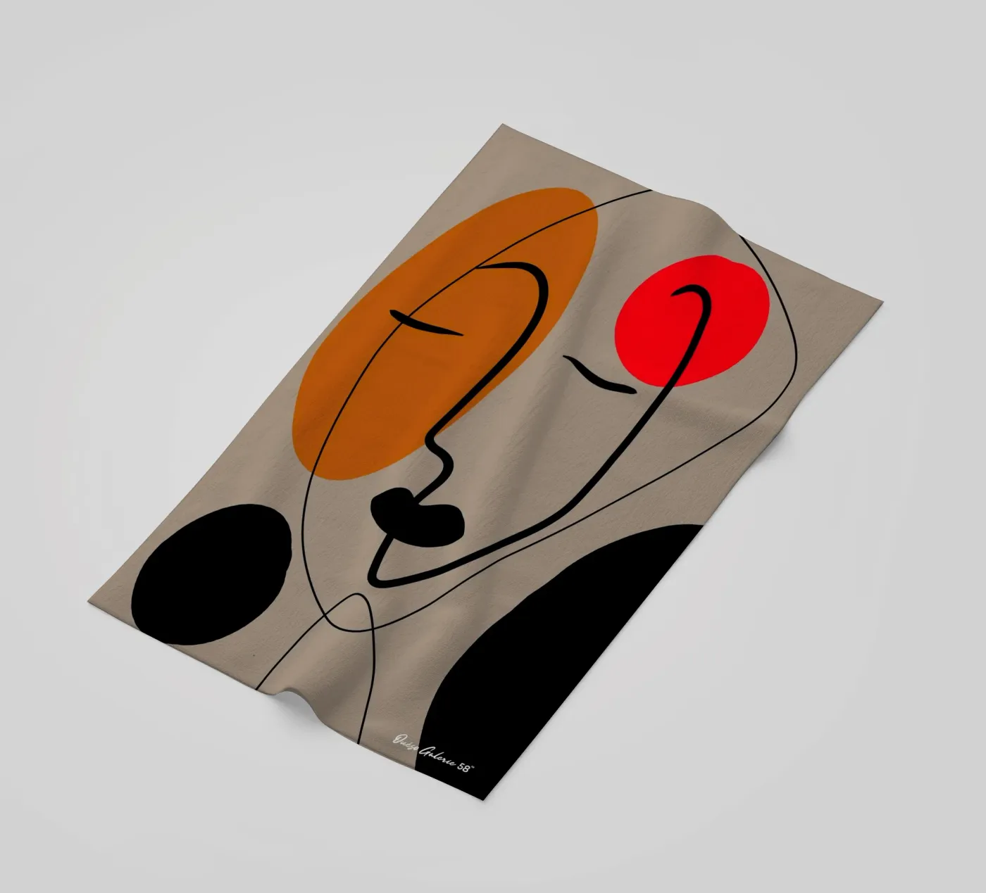 Paper Dance strandhanddoek van Mike Leymi