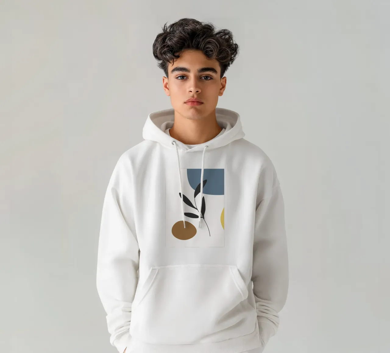 Minimalist composition felpa con cappuccio da LisaArtes