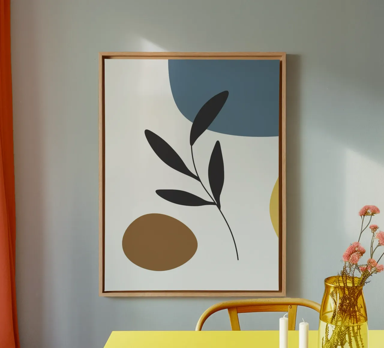 Minimalist composition tela con Cornice a cassetta da LisaArtes