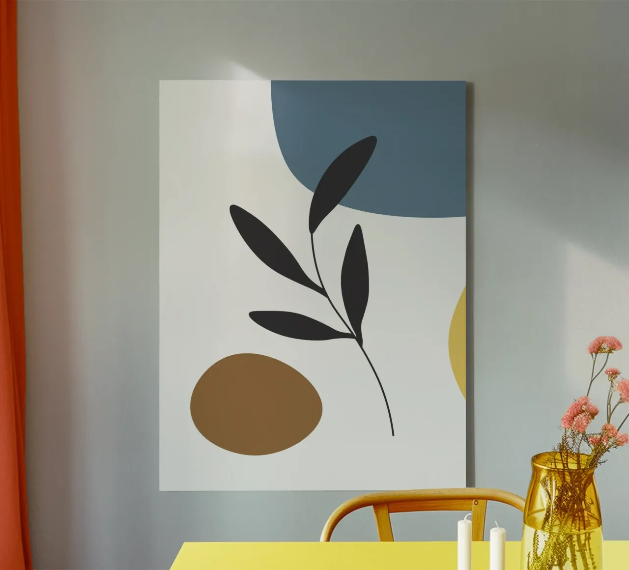 Minimalist composition tela con Cornice a cassetta da LisaArtes