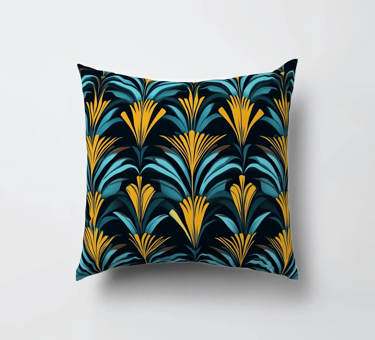 Art Deco "Golden Age Dreams" cuscino da Nikis Art Studio