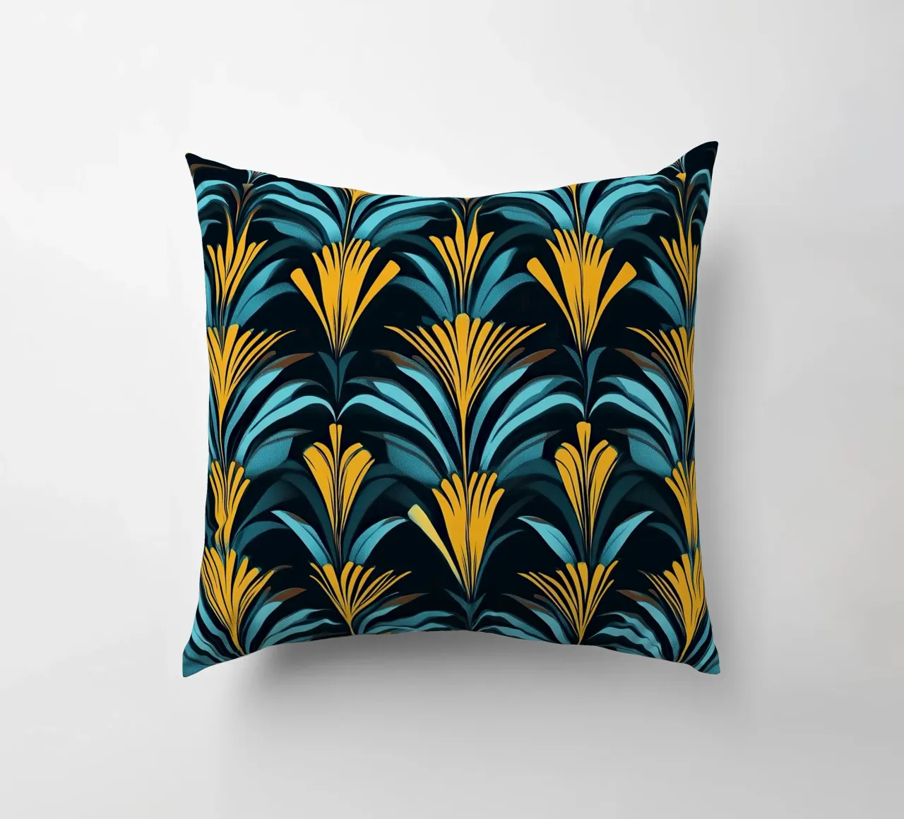 Art Deco "Golden Age Dreams" cuscino da Nikis Art Studio