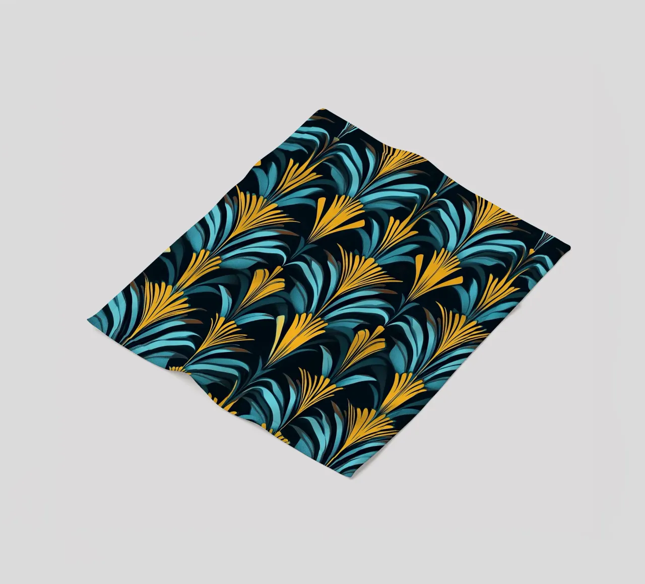 Art Deco "Golden Age Dreams" coperta in pile da Nikis Art Studio