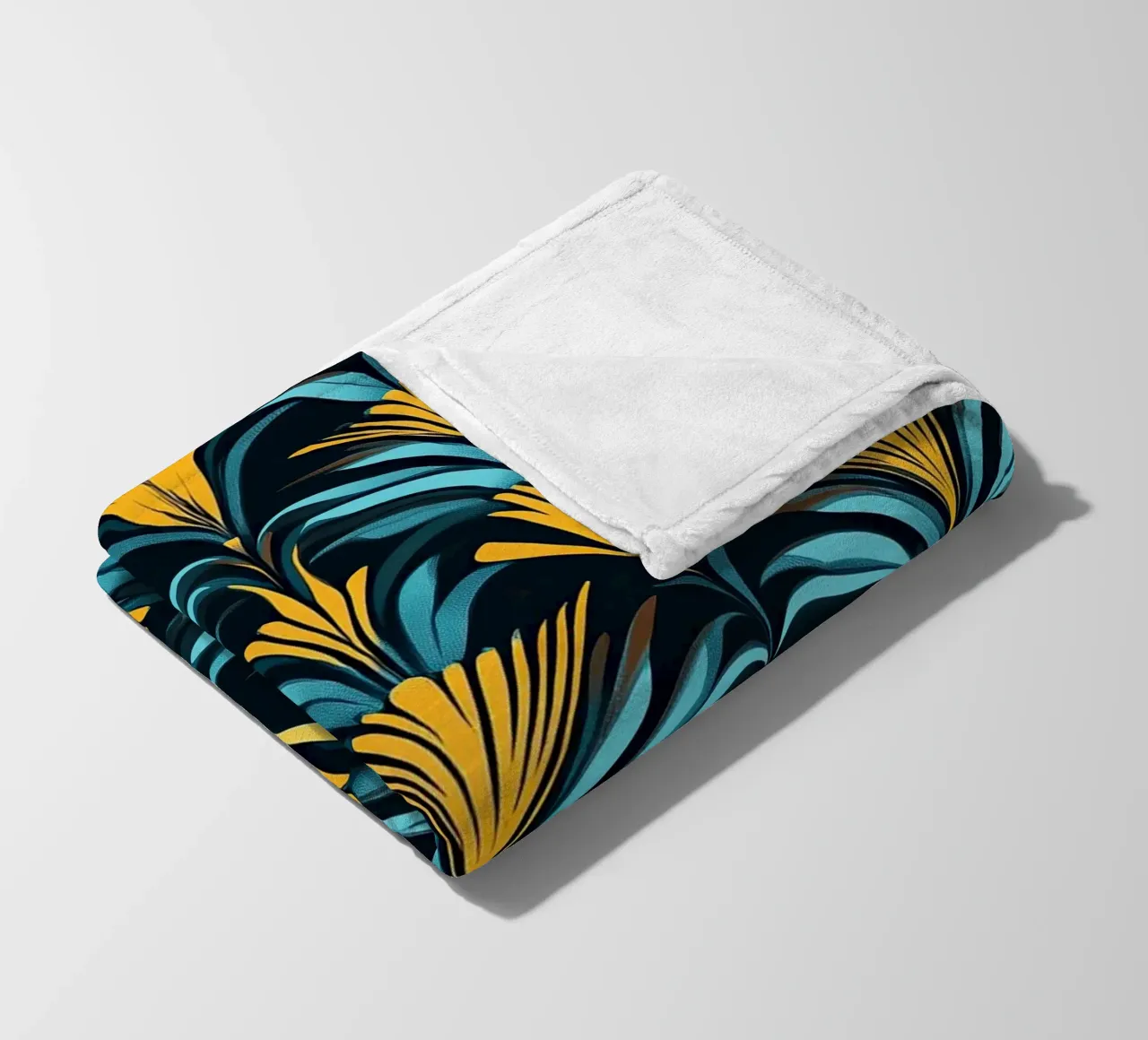 Art Deco "Golden Age Dreams" coperta in pile da Nikis Art Studio