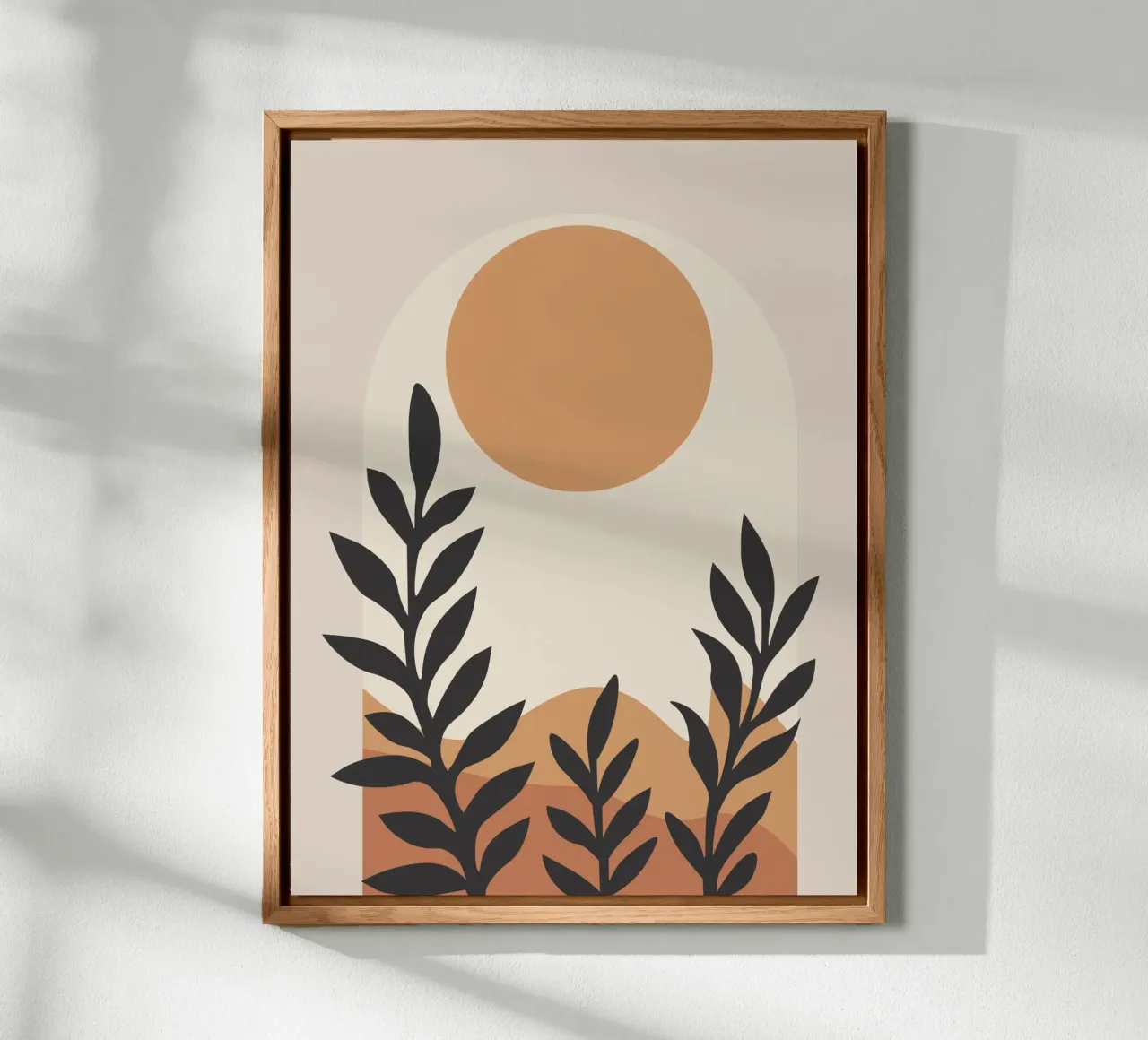 Earthly hills and a large muted sun alluminio dibond da LisaArtes