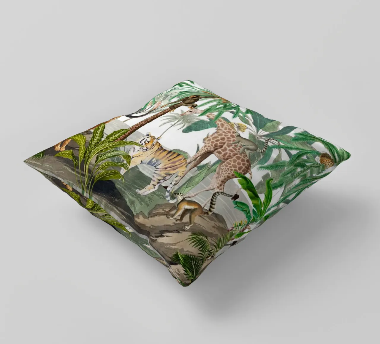 Avventura nella natura africana d'epoca cuscino da Vintage World - Uta Naumann