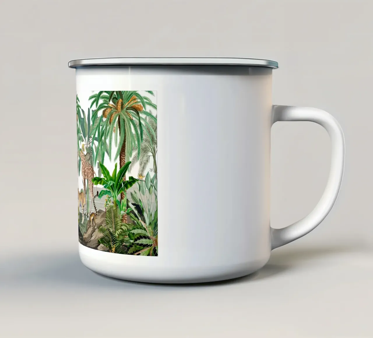 Avventura nella natura africana d'epoca tazza in smalto da Vintage World - Uta Naumann