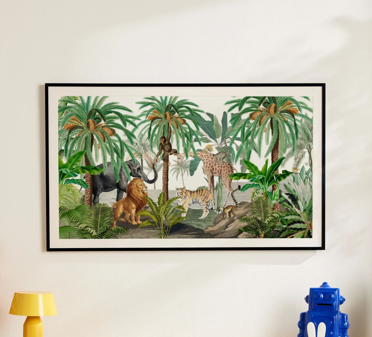 Vintage Afrikaans wildlife avontuur poster van Vintage World - Uta Naumann