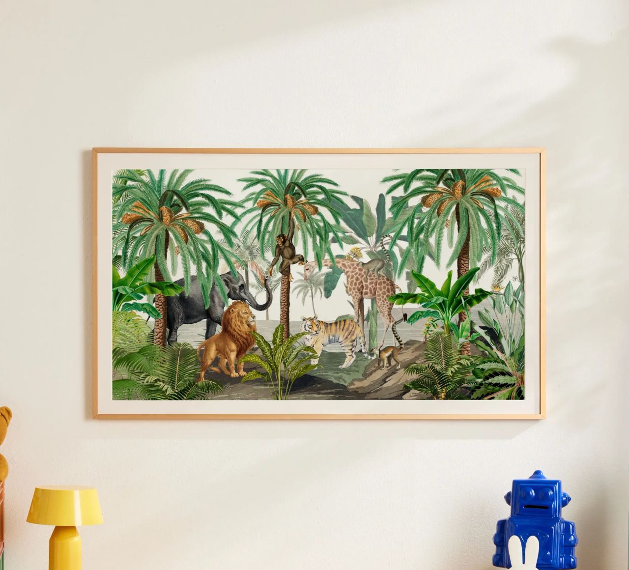 Vintage Afrikaans wildlife avontuur poster van Vintage World - Uta Naumann