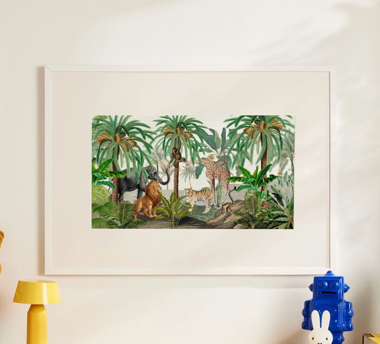 Vintage Afrikaans wildlife avontuur poster van Vintage World - Uta Naumann