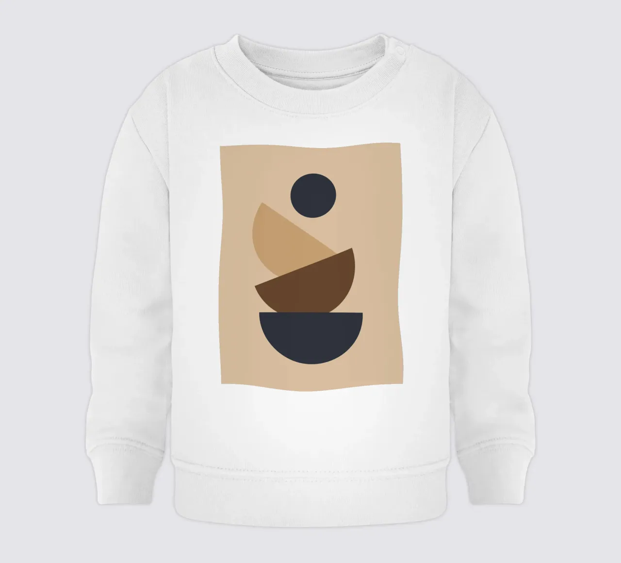 Geometric shapes stacked felpa neonato da LisaArtes