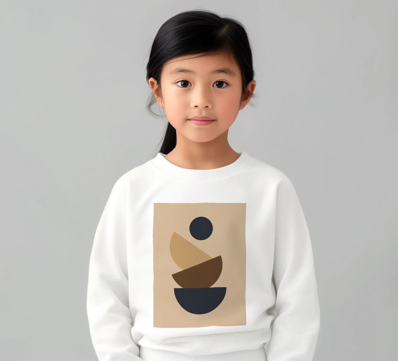 Geometric shapes stacked felpa bambino da LisaArtes