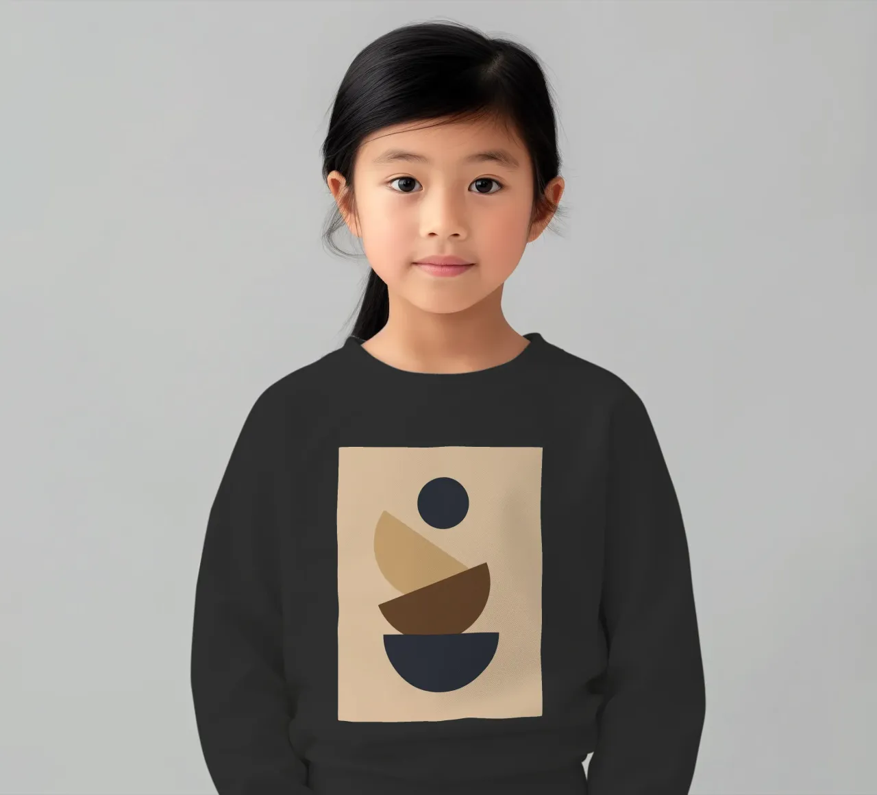 Geometric shapes stacked felpa bambino da LisaArtes