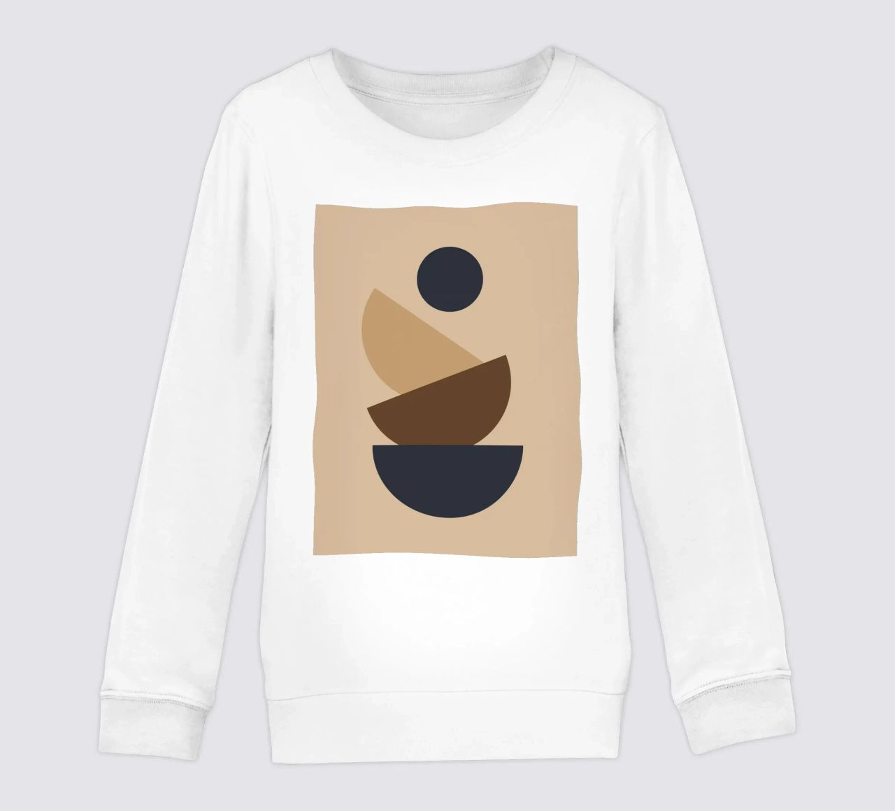 Geometric shapes stacked felpa bambino da LisaArtes