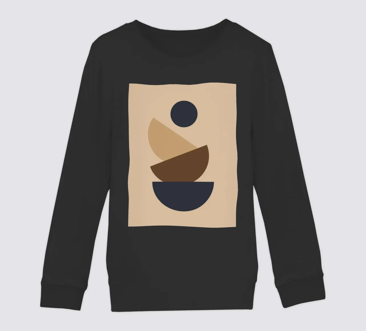 Geometric shapes stacked felpa bambino da LisaArtes