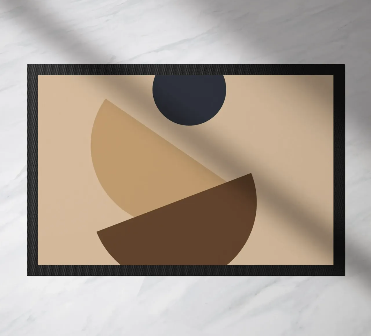 Geometric shapes stacked felpudo de LisaArtes