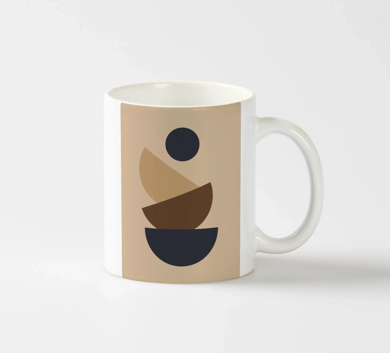 Geometric shapes stacked tazza in ceramica da LisaArtes