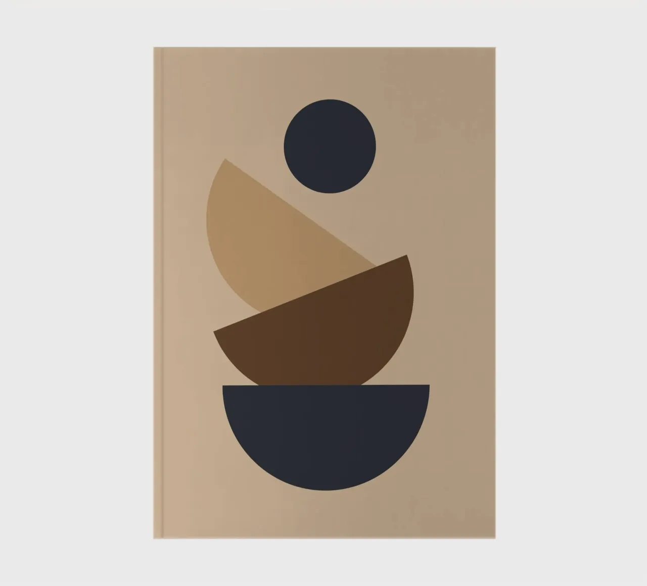 Geometric shapes stacked notebook by LisaArtes