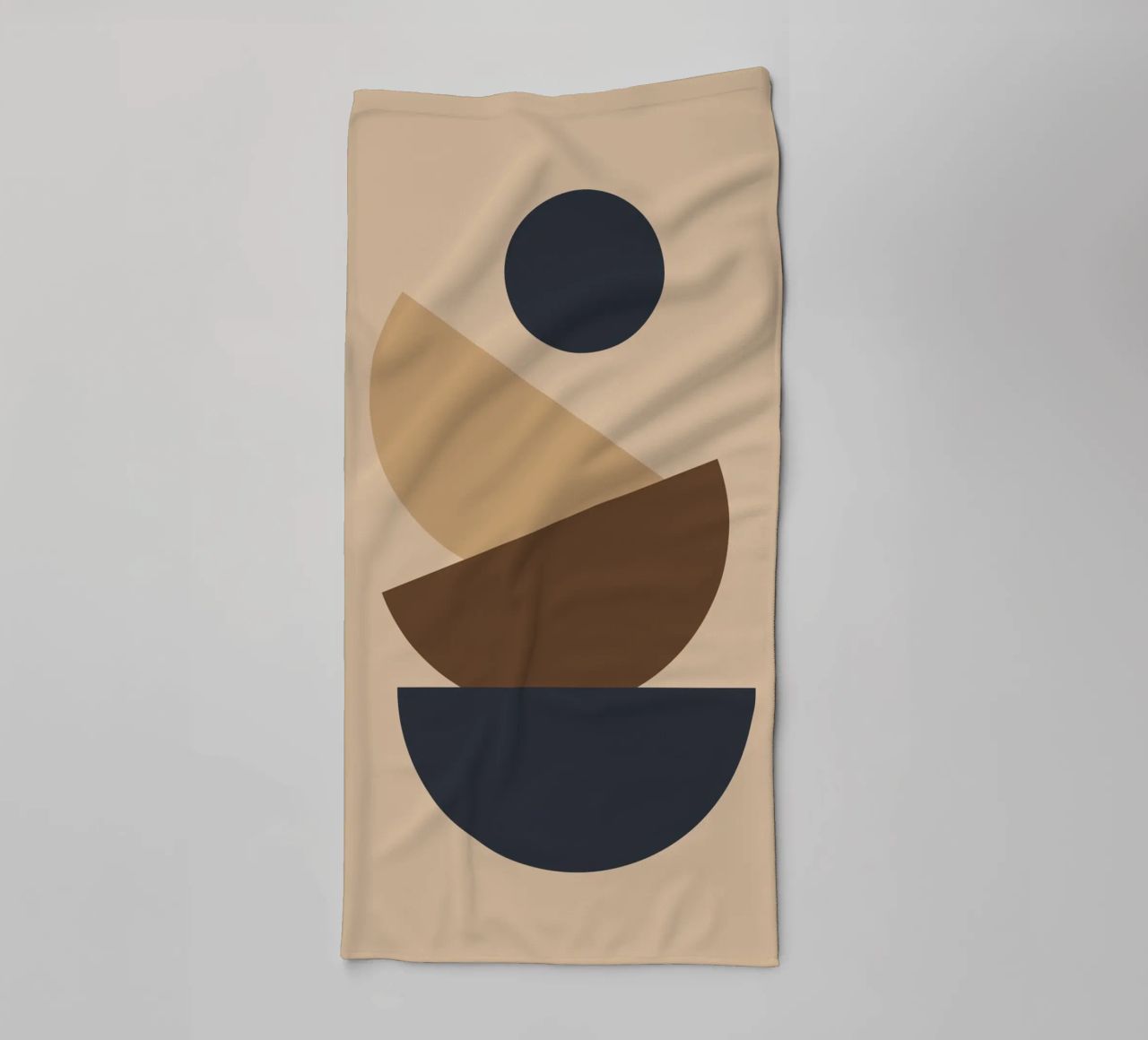 Geometric shapes stacked asciugamano da bagno da LisaArtes