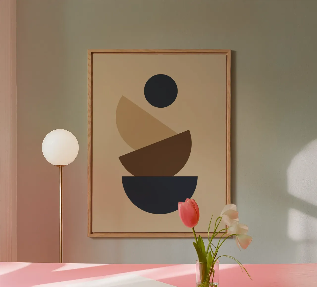 Geometric shapes stacked pannello forex da LisaArtes