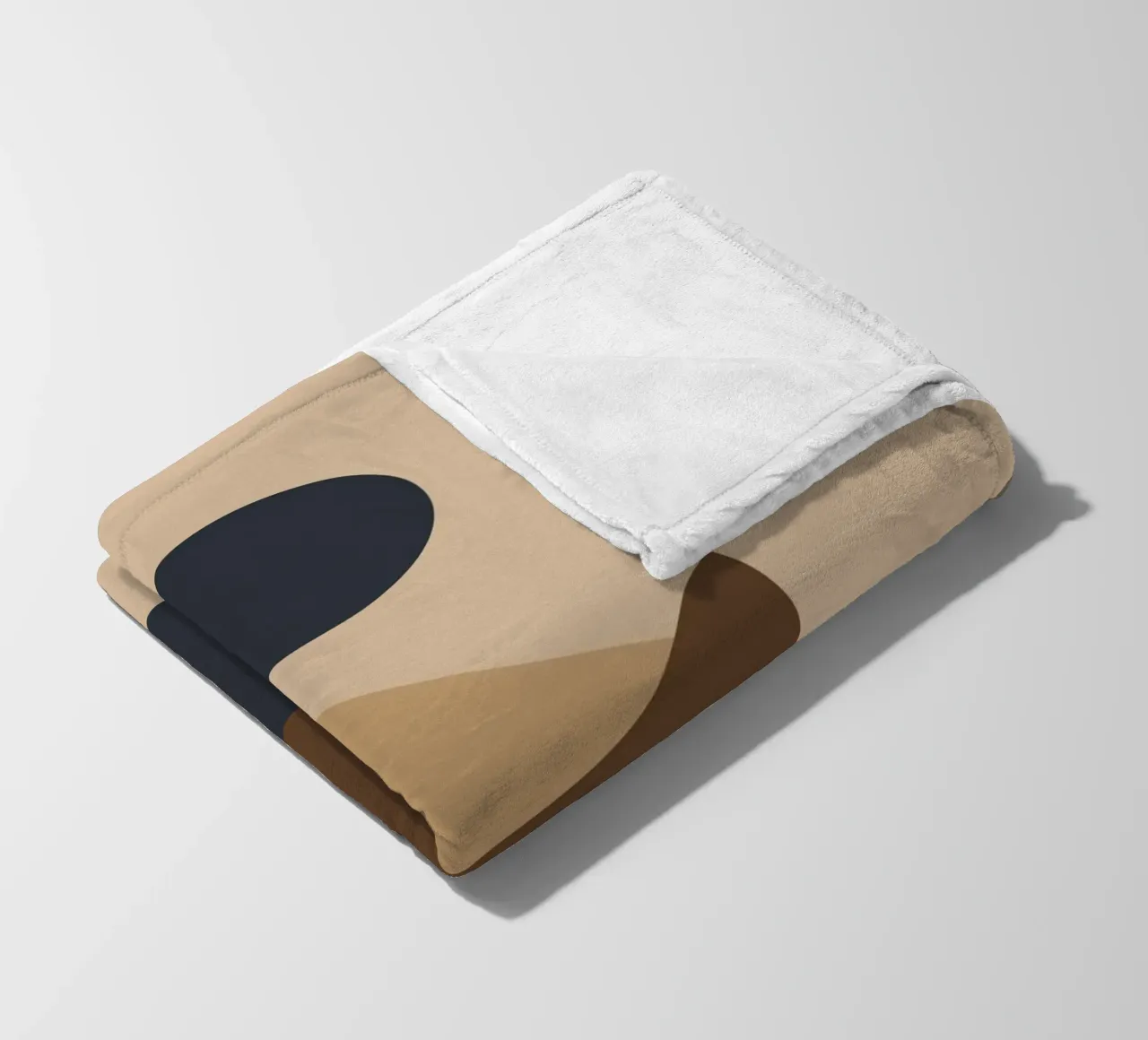 Geometric shapes stacked fleece blanket by LisaArtes
