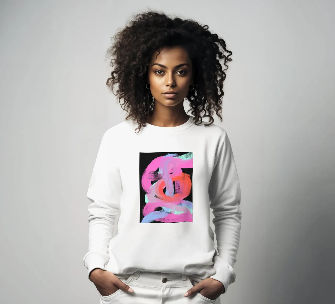 Neon Loops sweatshirt van treechild