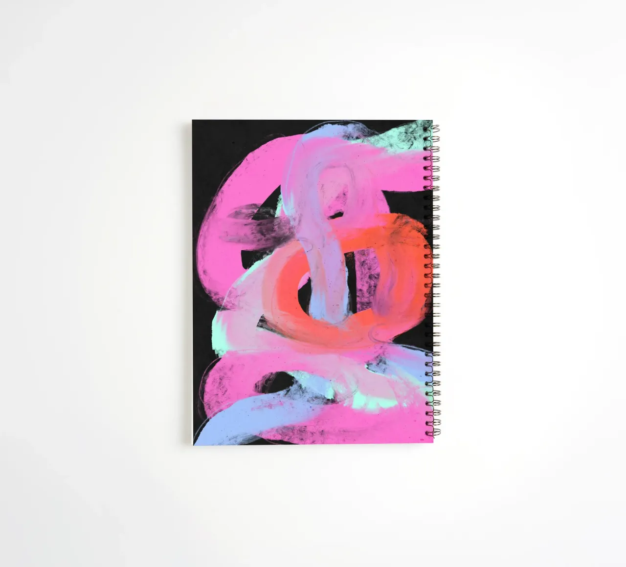 Neon Loops spiral notebook by treechild