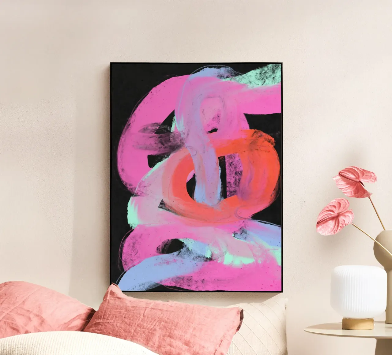 Neon Loops Acryl-Glas von treechild