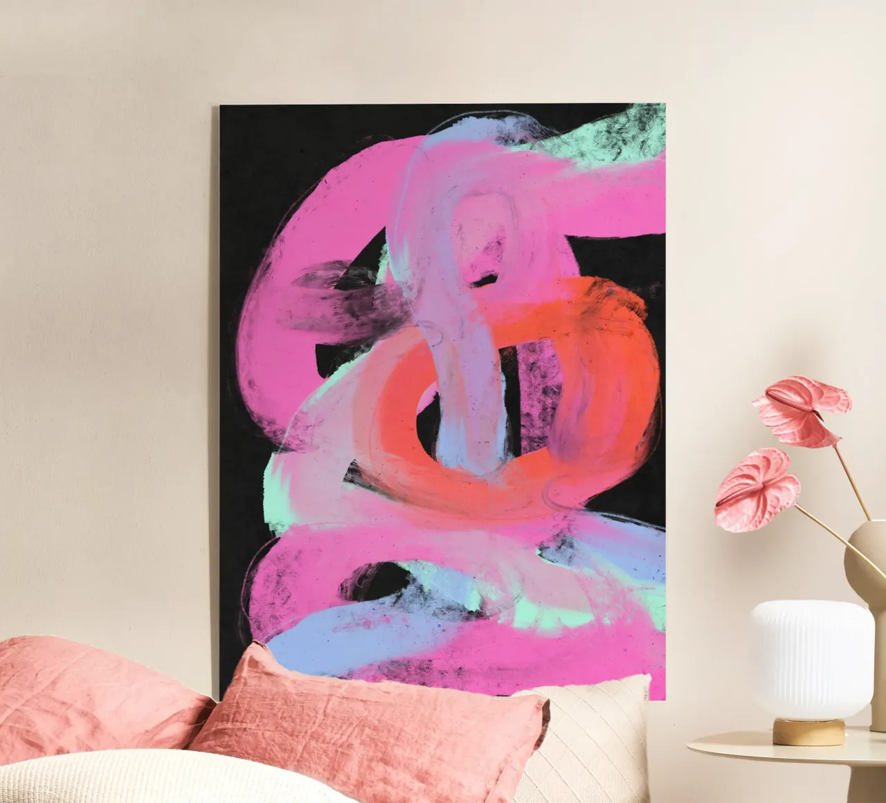 Neon Loops Acryl-Glas von treechild