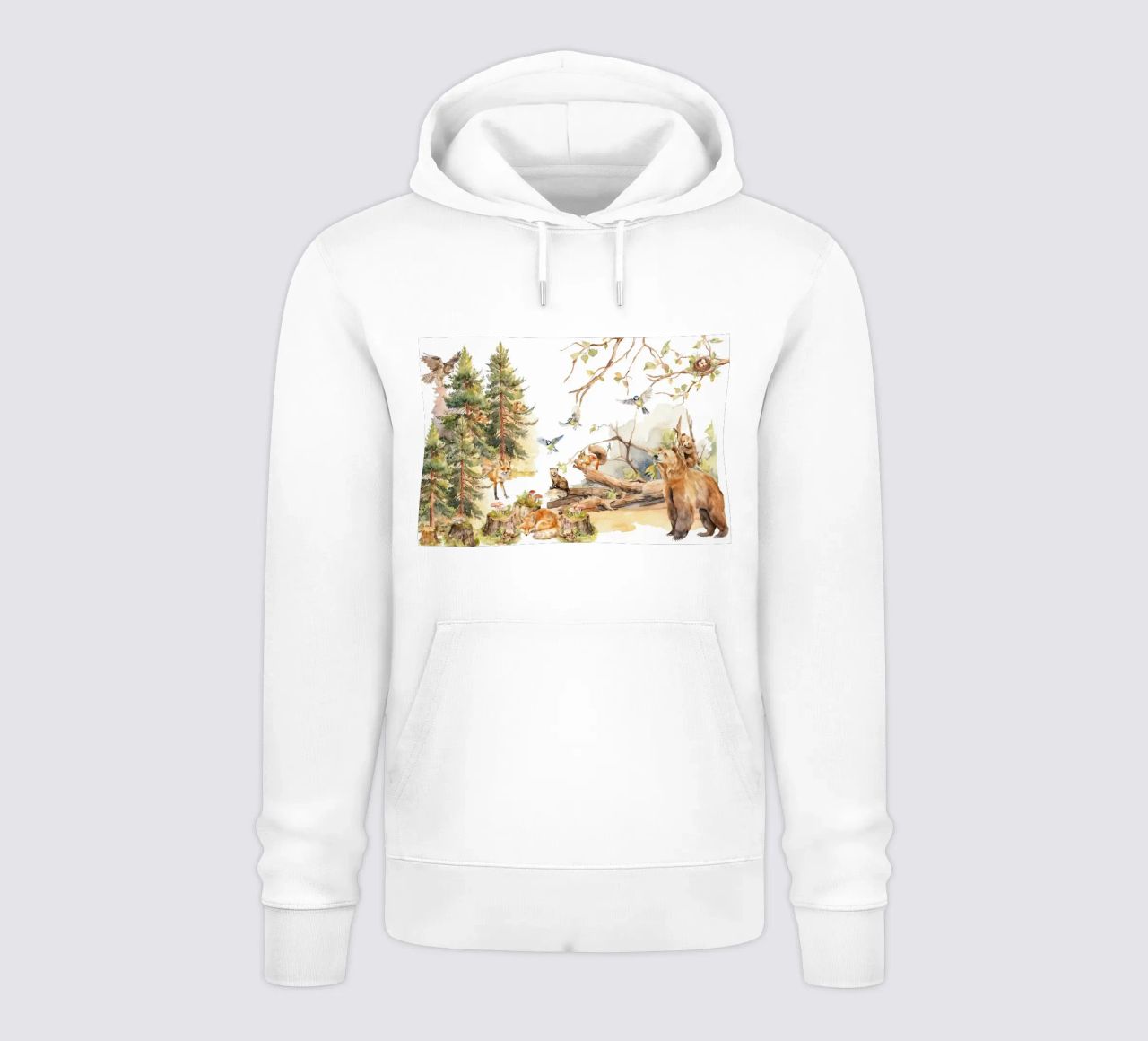 Amici del bosco stravaganti nella foresta felpa con cappuccio da Vintage World - Uta Naumann