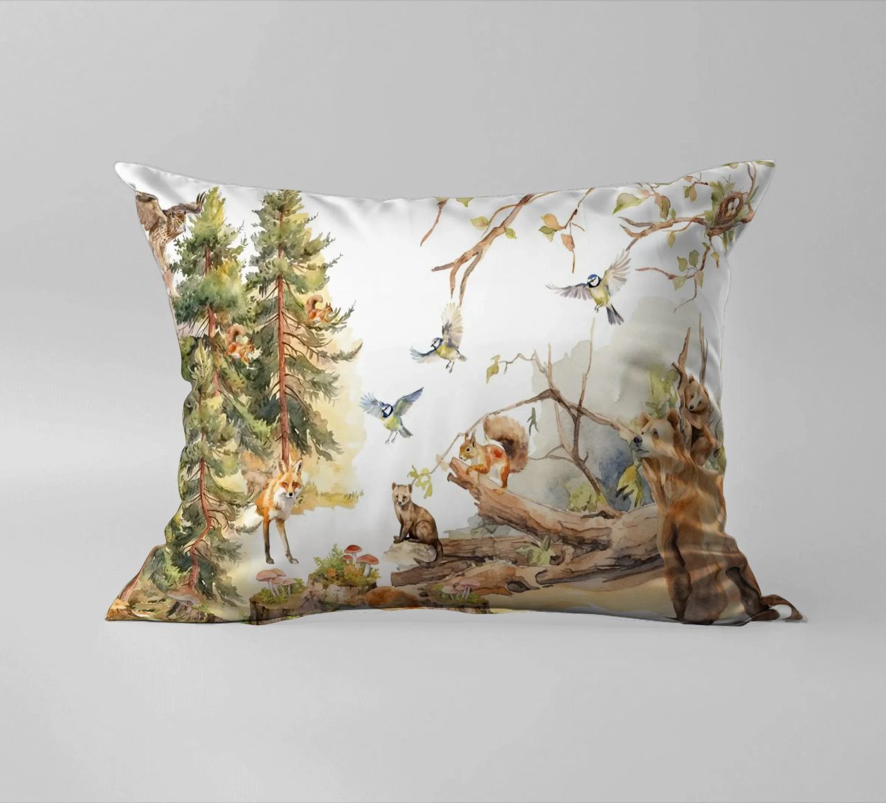 Amici del bosco stravaganti nella foresta cuscino da Vintage World - Uta Naumann