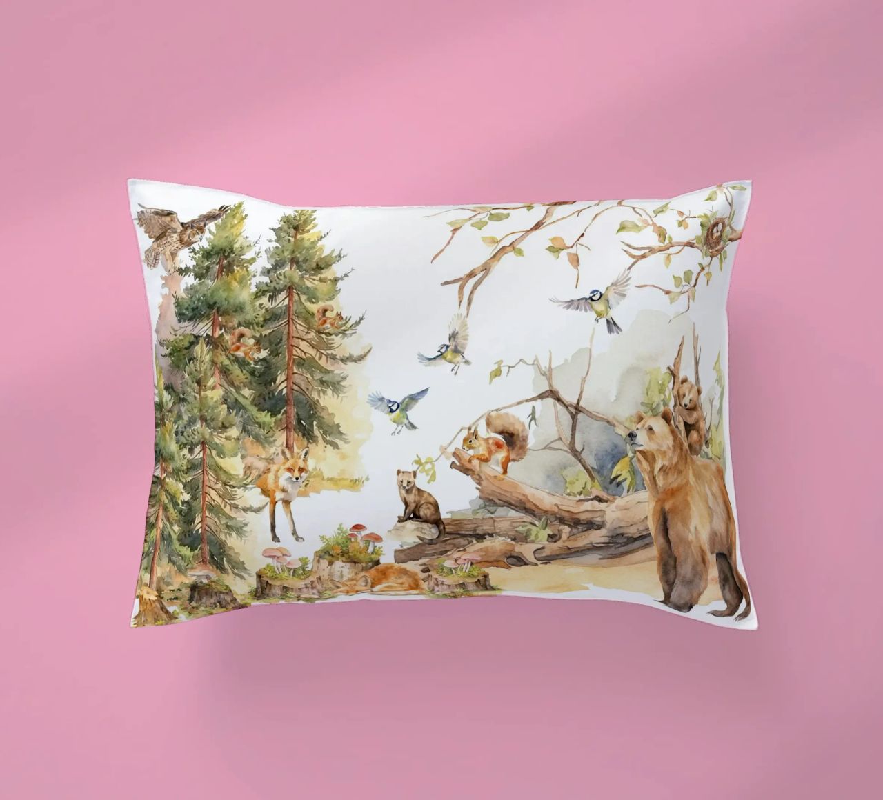 Amici del bosco stravaganti nella foresta cuscino da Vintage World - Uta Naumann