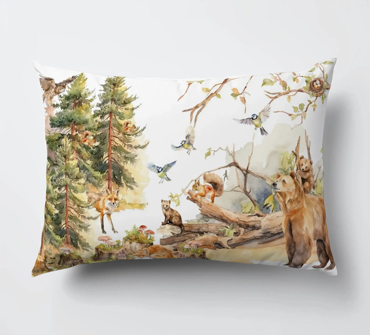 Amici del bosco stravaganti nella foresta cuscino da Vintage World - Uta Naumann