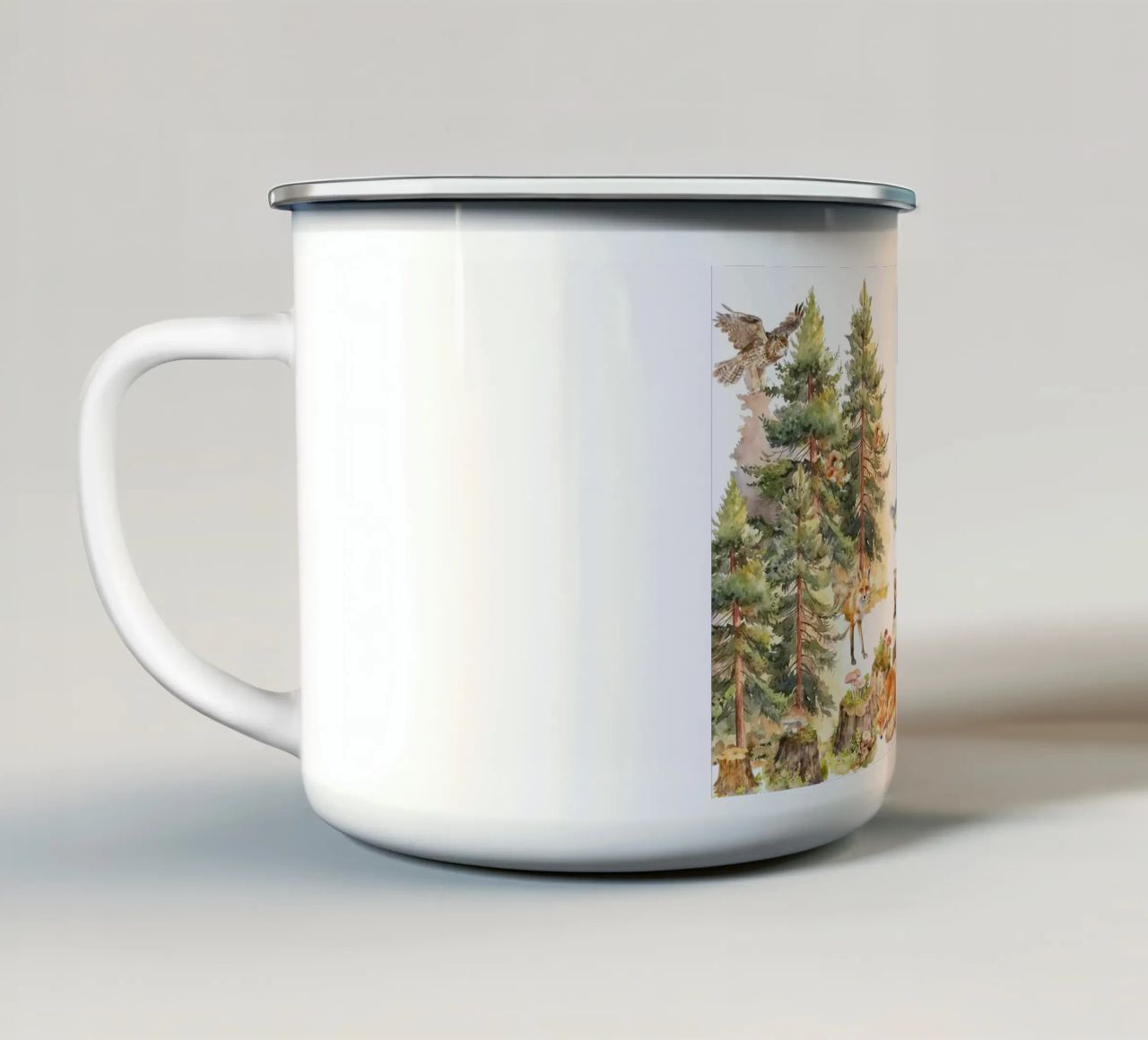 Amici del bosco stravaganti nella foresta tazza in smalto da Vintage World - Uta Naumann