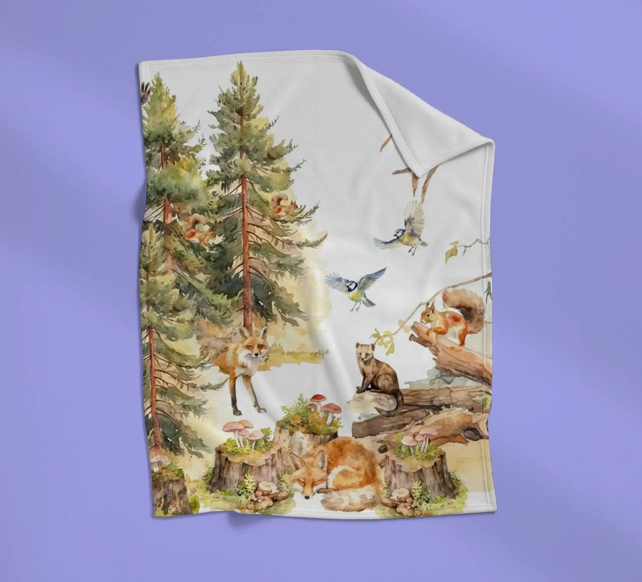 Amici del bosco stravaganti nella foresta coperta in pile da Vintage World - Uta Naumann