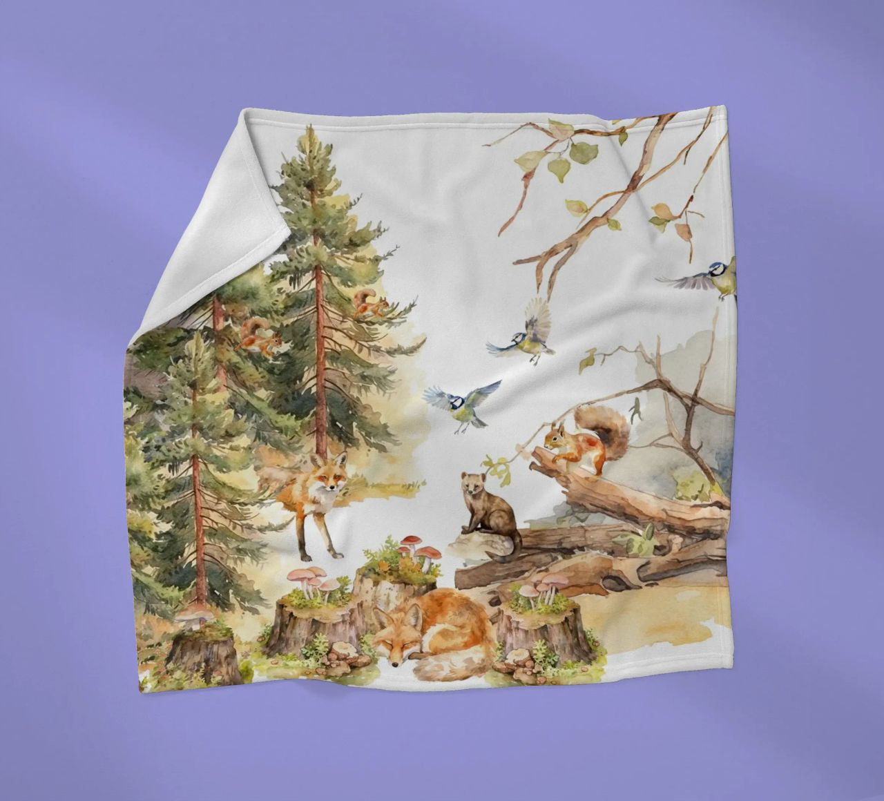 Amici del bosco stravaganti nella foresta coperta in pile da Vintage World - Uta Naumann