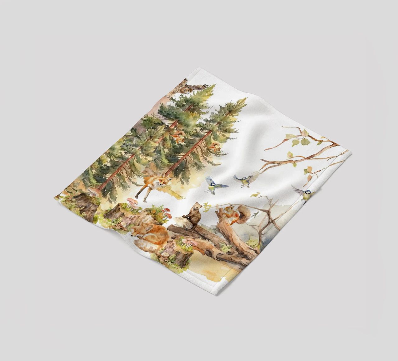 Amici del bosco stravaganti nella foresta coperta in pile da Vintage World - Uta Naumann