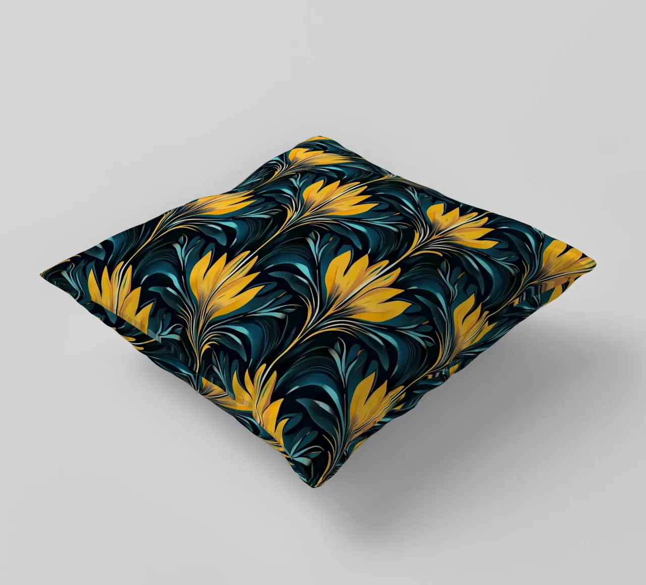 Deco Dawn: Elegance in Motion cuscino da Nikis Art Studio
