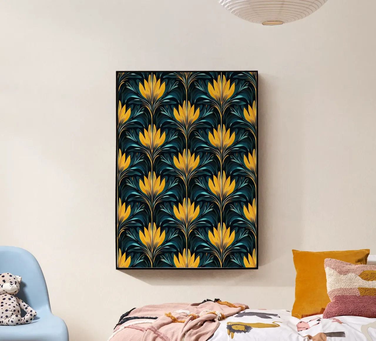 Deco Dawn: Elegance in Motion plexiglass da Nikis Art Studio